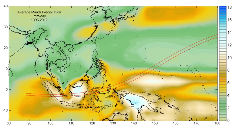 Peta tingkat hujan di Indonesia. Courtesy: jay Anderson